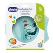 Chicco, Talerz do karmienia, niebieski, 6 m+, 1 szt.