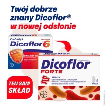 Dicoflor Forte, kapsułki, 10 szt.