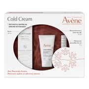 Zestaw Avene Eau Thermale Cold Cream, krem odżywczy, 40 ml + skoncentrowany krem do rąk, 50 ml + odżywcza pomadka do ust, 4 g