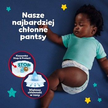 Pampers Night Pants 4 (9-15 kg), pieluchomajtki jednorazowe na noc, 25 szt.