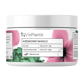 Vis Plantis, kremowe masło do ciała, nawilżające, olejek monoi + algi, 250 ml