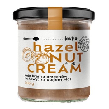 Diet-Food, Keto Krem z Orzechów Laskowych z Olejem MCT, 300 g