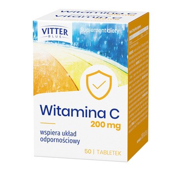 Vitter Blue Witamina C 200 mg, tabletki, 50 szt.