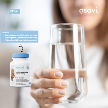 Osavi Ashwagandha, 400 mg, kapsułki twarde, 120 szt.