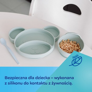 Canpol Babies, miseczka silikonowa z przyssawką, 330 ml, beżowa, 1 szt.