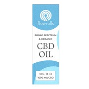 Flowrolls, Olejek konopny, Broad Spectrum CBD 10%, 10 ml