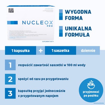 Nucleox PRO, kapsułki, 30 szt. + saszetki, 30 szt.