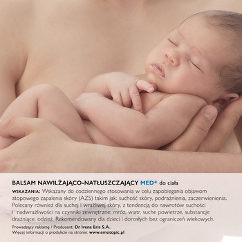 Emotopic Med+, balsam nawilżająco-natłuszczający, do codziennego stosowania, 400 ml