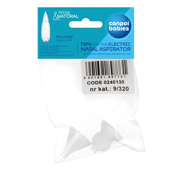Canpol Babies, końcówki do elektrycznego aspiratora do nosa, 2 szt.