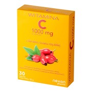 Nexon Pharma Witamina C 1000 mg z ekstraktem z kwiatów dzikiej róży, kapsułki, 30 szt.