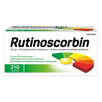 Rutinoscorbin, tabletki powlekane, 210 szt.