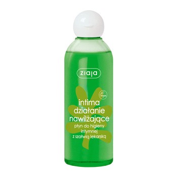 Ziaja Intima działanie nawilżające, płyn do higieny intymnej z szałwią lekarską, 200 ml