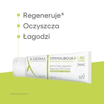Aderma Dermalibour+ CICA, krem regenerujący do skóry podrażnionej od 1. dnia życia, 100 ml