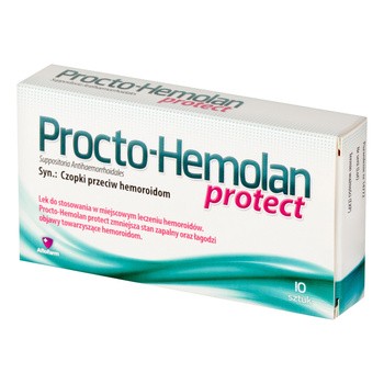 Procto-Hemolan Protect, czopki, 10 szt.