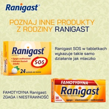 Ranigast S-O-S Mleczko, zawiesina doustna, 200 ml
