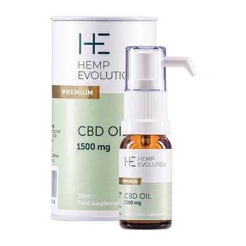 Hemp Evolution, CBD Premium 1500 mg, olejek, 10 ml