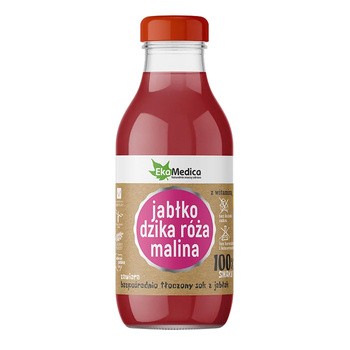 Ekamedica, Jabłko, dzika róża, malina, płyn, 300 ml