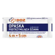 DOZ PRODUCT Opaska podtrzymująca dziana, 4 m x 5 cm, 1 szt.