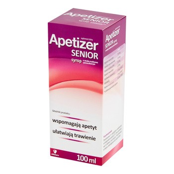 Apetizer Senior, syrop, smak malinowo-porzeczkowy, 100 ml