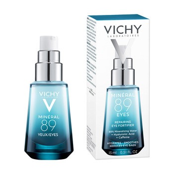 Vichy Mineral 89 Oczy, odbudowujący krem wzmacniający skórę pod oczami, 15 ml