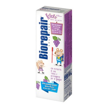 BioRepair Junior Kids, pasta do zębów, winogrona, 50 ml