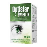 Optistar Świetlik, łagodzące i rozświetlające krople do oczu, 10 ml