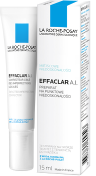 La Roche-Posay Effaclar A.I., krem na punktowe zmiany trądzikowe, 15 ml