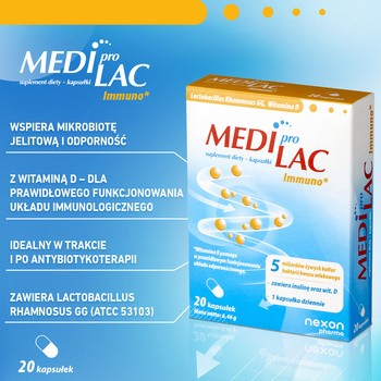 Nexon Pharma Mediprolac Immuno, kapsułki, 20 szt.
