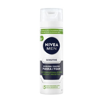 Nivea Men Sensitive, łagodząca pianka do golenia, 200 ml