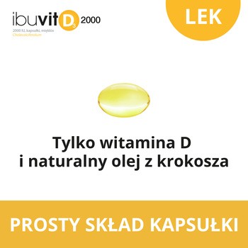 Ibuvit D3 2000 IU, 2000 IU, kapsułki miękkie, 90 szt.