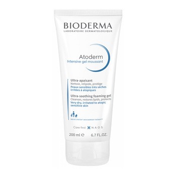 Bioderma Atoderm Intensive Gel moussant, łagodny żel oczyszczający i natłuszczający, 200 ml