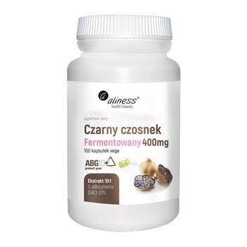 Aliness Czarny czosnek fermentowany 400 mg, kapsułki, 100 szt.