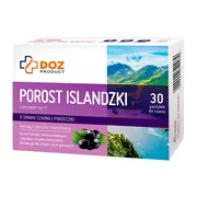 DOZ PRODUCT Porost Islandzki, pastylki do ssania, 30 szt.