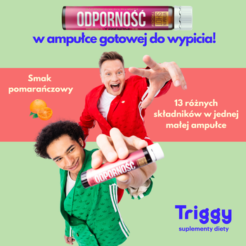 Triggy Vitamin Shot Odporność, smak pomarańczowy, płyn w ampułce, 25 ml
