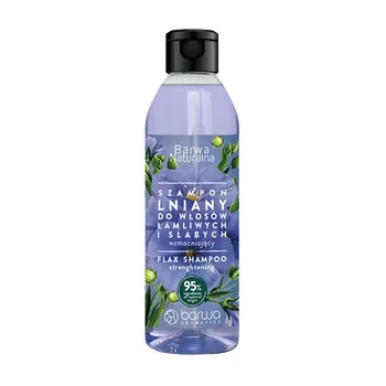 Barwa Naturalna, Szampon Lniany  do włosów łamliwych i słabych, 300 ml
