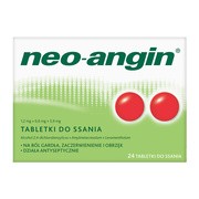 Neo-Angin, 1,2 mg+0,6 mg+5,9 mg, tabletki do ssania, 24 szt.