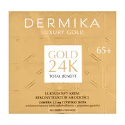 Dermika Lux.Gold 24K, krem luksusowy rekonstruktor młodości 65+, dzień/noc, 50 ml