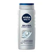 Nivea Men, żel pod prysznic 3w1, Silver Protect, 500 ml