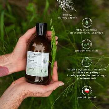Vis Plantis Pharma Care, szampon do włosów zniszczonych, skrzyp + mocznik, 500 ml