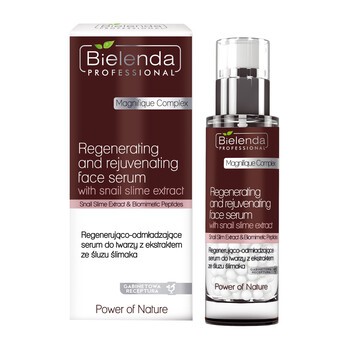 Bielenda Professional, regenerująco-odmładzające serum do twarzy z ekstraktem ze śluzu ślimaka, 30 g