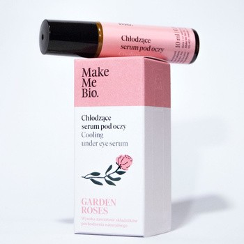 Make Me Bio Garden Roses, chłodzące serum pod oczy (roller), 10 ml