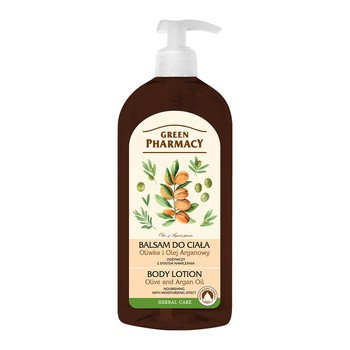 Green Pharmacy, balsam do ciała, oliwka i olej arganowy, 500 ml