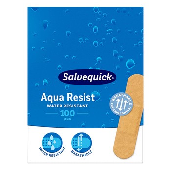 Salvequick, plastry średnie, wodoodporne, 100 szt.