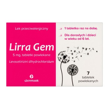 Lirra Gem, 5 mg, tabletki powlekane, 7 szt.