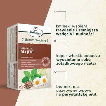 Herbatka Dla jelit, fix, 2 g, saszetki, 20 szt. (Herbapol Kraków)