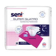 Seni Super Quatro, pieluchomajtki dla dorosłych, rozmiar M, 10 szt.