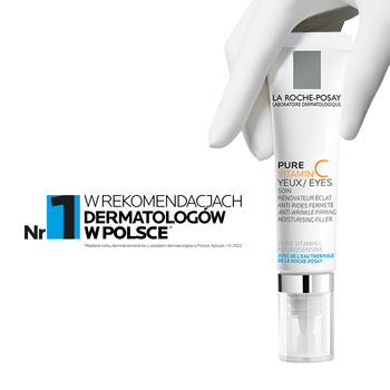 La Roche-Posay Pure Vitamin C, intensywnie nawilżający i ujędrniający krem pod oczy przeciw zmarszczkom, 15 ml