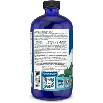 Nordic Naturals, Arctic Cod Liver Oil 1060 mg Orange, płyn, 473 ml