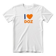 Koszulka bawełniana "I love DOZ", damska, rozmiar L