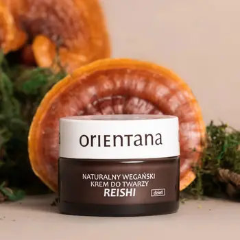 Orientana, naturalny wegański krem do twarzy Reishi na dzień, 50 ml